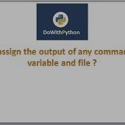 Shell Scripting Video 7 How To Assign The Output Of Any Command Into A Variable