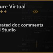 AI Generated Doc Comments In Visual Studio