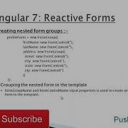 Angular 7 Nested FormGroup In Model Driven Forms Or Reactive Forms