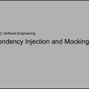 Dependency Injection And Mocking
