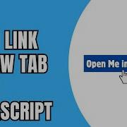 JavaScript Open Link In New Tab
