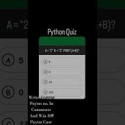Python Quiz Quiz Python Shorts
