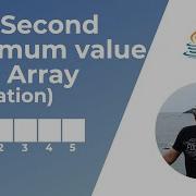 Find Second Maximum Value In An Array Animation