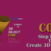 How To Create 3D Cone HTML CSS JavaScript Jmc23id