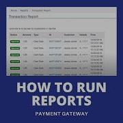 Reports Metro Payment Gateway