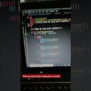 Simple Java Script Code To Print Date Java Script Basics Javascript Shorts