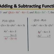 Operations On Polynomial Functions