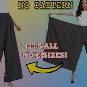 So EASY No Zipper No Elastic Wide Leg Pants For Everyone