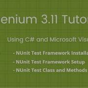 12 Selenium 2018 Tutorial Using C Visual Studio NUnit Test Framework Setup