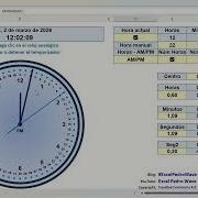 Reloj Analógico En Tiempo Real Hecho En Excel