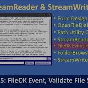 FileOK Event Handler Of OpenFileDialog Part 5 C Advanced 18