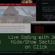 Hide Show Section On Click Live Coding With Jesse