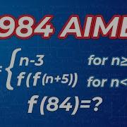 An Increadibly Hard Function Problem From 1984 AIME Math Olympiad