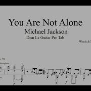 You Are Not Alone Michael Jackson Guitar Tutorial TAB