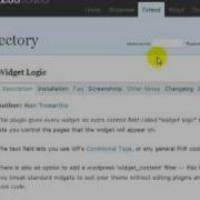Cool Wordpress Plugin Widget Logic