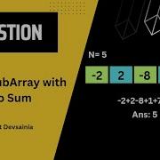 Largest SubArray With Zero Sum HashMap DSA Harshitdevsainia