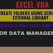 How To Create Folders In VBA Using Scripting External Library
