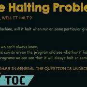 The Halting Problem