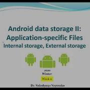 Internal Storage Lecture