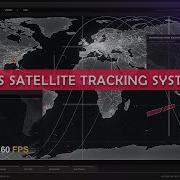 GPS Satellite Tracking System 4K 60fps Sci Fi HUD Animation Loop Free Use