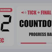12 Second Countdown Timer Tick Final Beep White Background 4K