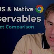 Native RxJS Observables A Direct Comparison