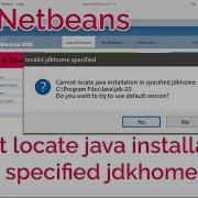 Cannot Locate Java Installation In Specified Jdkhome