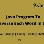 Reverse Each Word In Given String Java Ashok IT