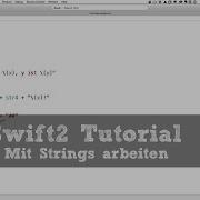 Swift2 Tutorial 11 Strings