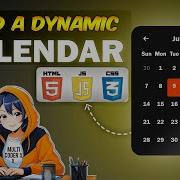 Calendar In JavaScript L Create A Dynamic Calendar In HTML CSS JavaScript