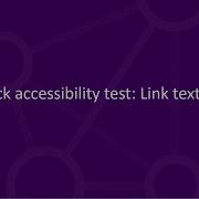 Quick Accessibility Test Link Text