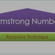 Armstrong Number Java Program Using Recursion Technique ISC Class 12
