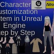 Beginner To Pro Complete Character Customization System In Unreal Engine 5 6 Full Course VRoid UE5