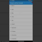 Flutter A Simple List View