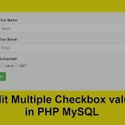 How To Edit And Update Checkbox Value In PHP And MySQL With Source Code