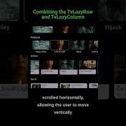 Jetpack Compose For Android TV Combining Lazy Layouts