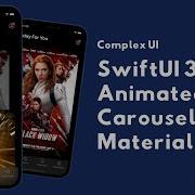 SwiftUI Animated Carousel With Material Effect Xcode 13 WWDC 2021 Complex UI
