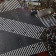 Timelapse Of Crowds Of People Crossing Roads In Shibuya District Tokyo Japan