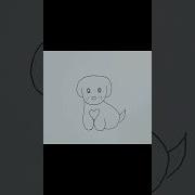 How To Draw A Cute Dog Drawing Trending Art Cuteart Easydrawing Artlesson Ytshorts Shorts Viral