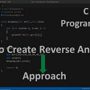 Reverse Array In C Programming In Visual Studio Code How To Create An Array In Reverse Order