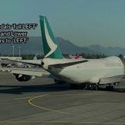 Boeing 747 8 Flight Control Check External View