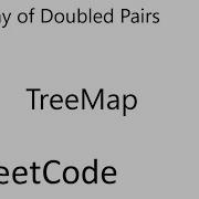 LeetCode 954 Array Of Doubled Pairs TreeMap Java