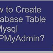 How To Create Database Table In Mysql PHPMyAdmin PHP Mysql Tutorial Web Wale