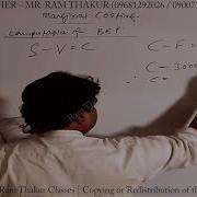 Calculation Of Break Even Point Sums 06 Marginal Costing Cost Management Accounting