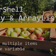 PowerShell Array And ArrayList Storing Multiple Items As A One Variable