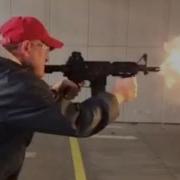 M16 M4 DPMS Kitty Kat Full Auto Machine Gun Shooting Fireball