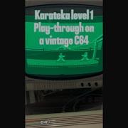 Karateka Level 1 Play Through On A Vintage Commodore 64