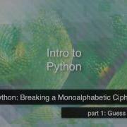 Python Crack A Monoalphabetic Cipher P1