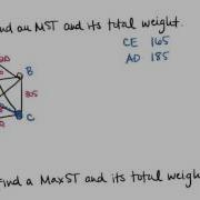 How To Find Minimal And Maximal Spanning Trees
