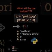 13 Guess The Output Of Python Tricky Question Python MCQ Type Tricky Coding Question Build Logic